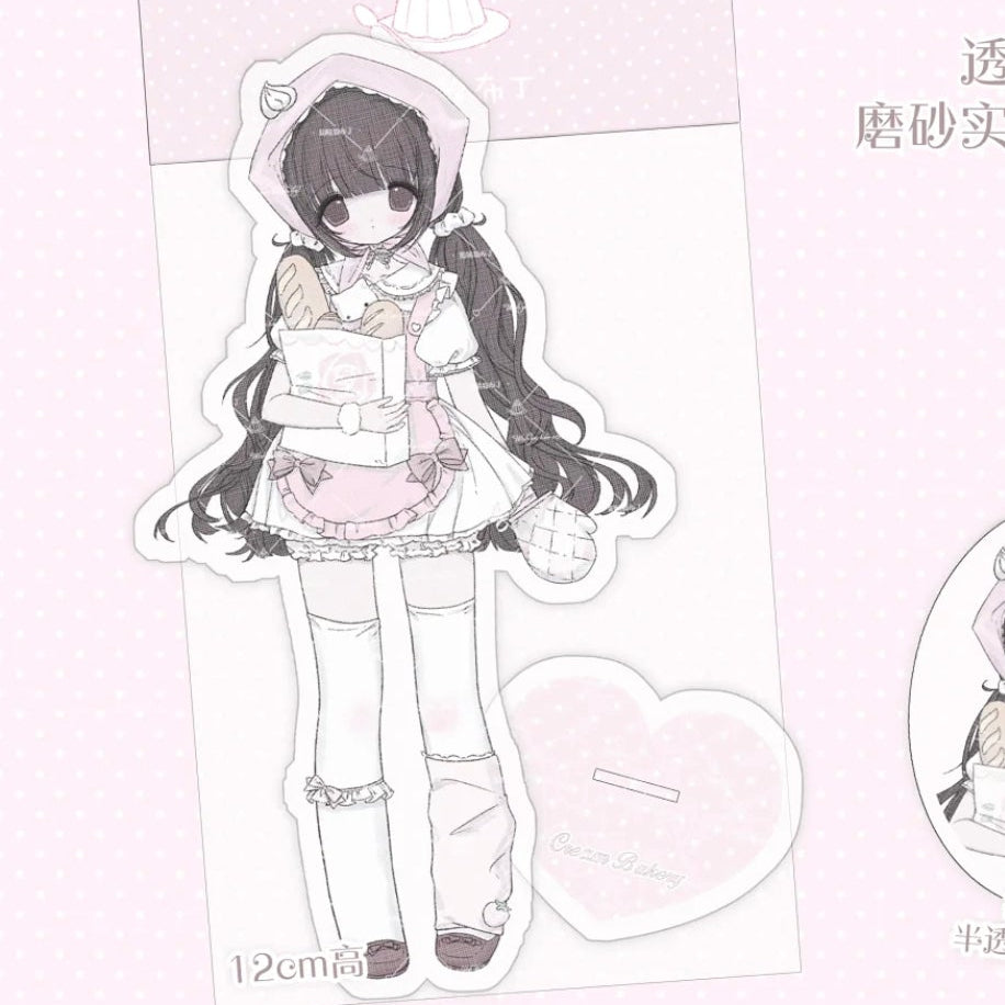 [Dark Pink Pudding] Baking Acrylic Standee