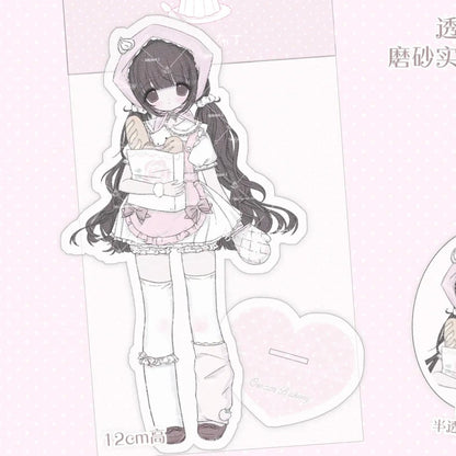 [Dark Pink Pudding] Baking Acrylic Standee