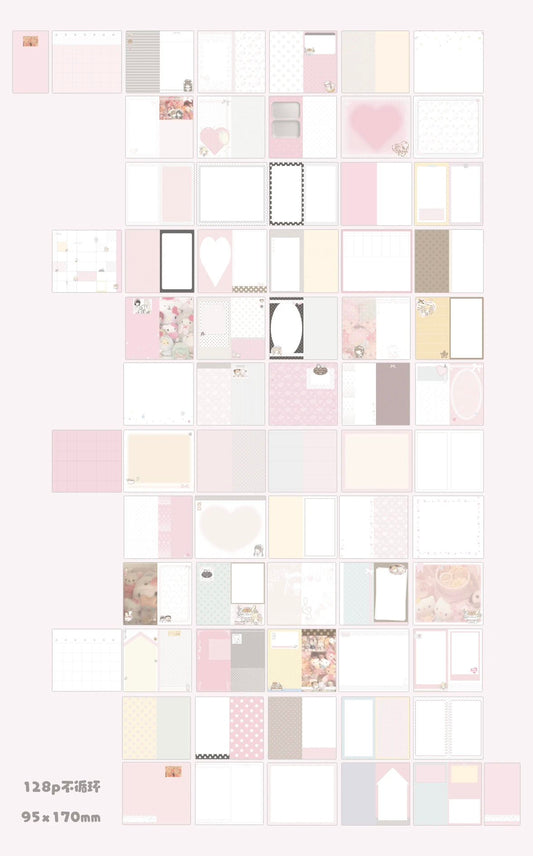 [Little Cream] Notebook 9.5x17cm 128p