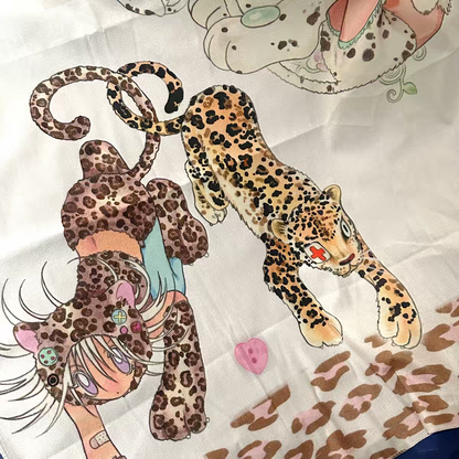 [Oliwa] Fluffy Paradise Animal Fabric Poster