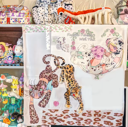 [Oliwa] Fluffy Paradise Animal Fabric Poster
