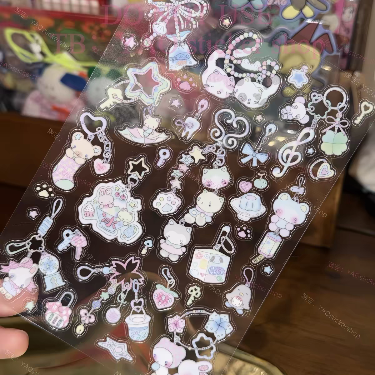 [Yao] Doll Keyring Sticker