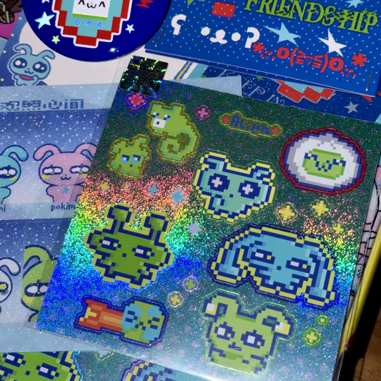 [Royalkkk] Holographic Gliter Sticker