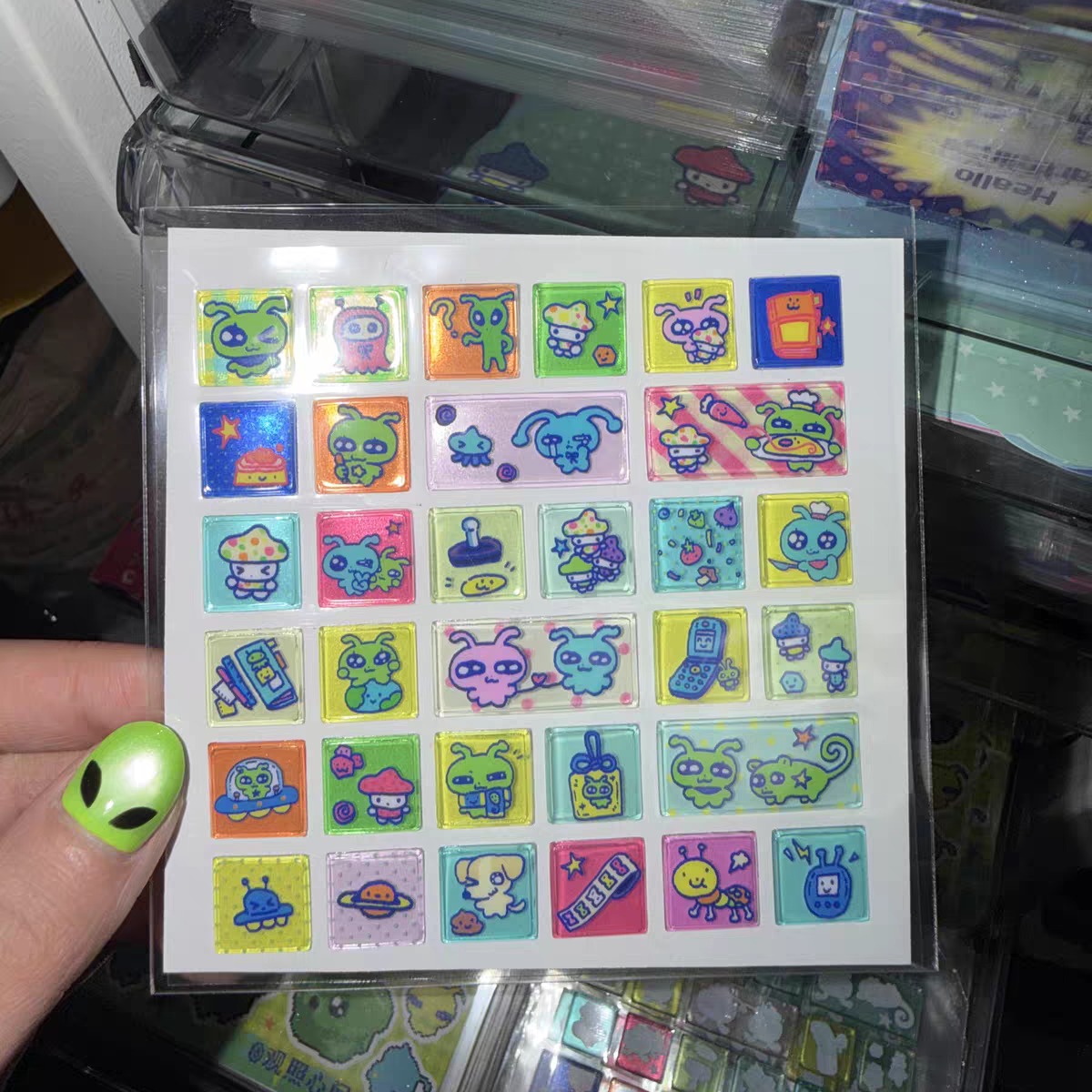 [Royalkkk] Jelly Square Sticker