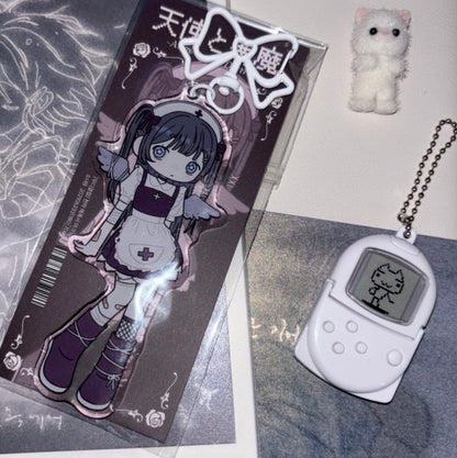 [Moodyclub] Angels and Demons Epoxy Acrylic Keyring