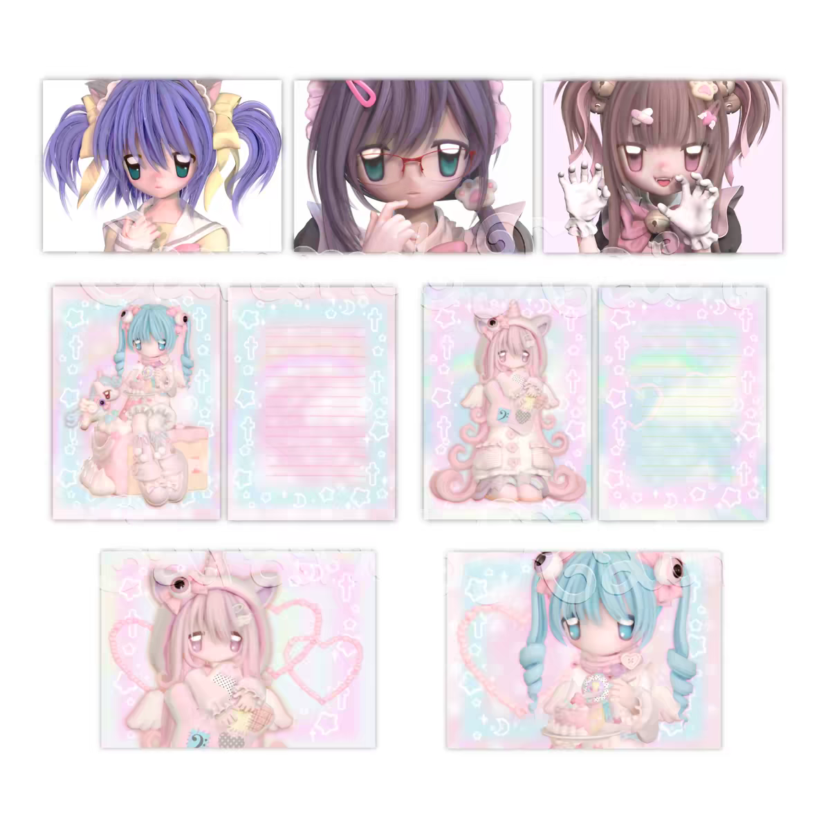 [Caramel Rain] Character Postcard