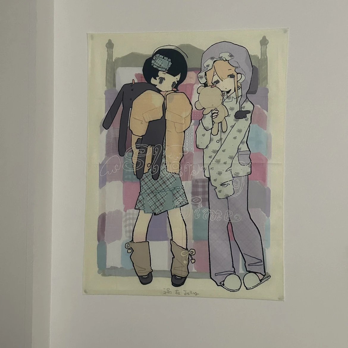 [WozaiJelly] Pajama Party Fabric Poster