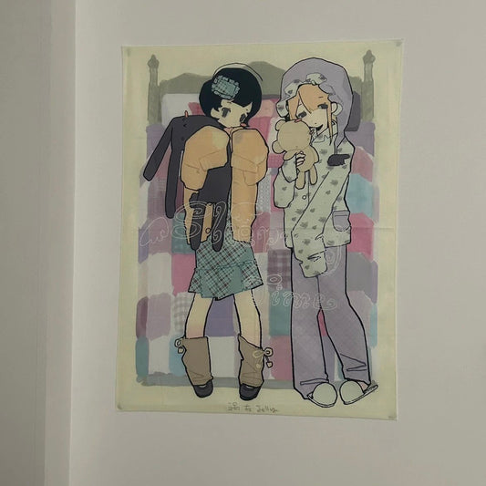 [WozaiJelly] Pajama Party Fabric Poster