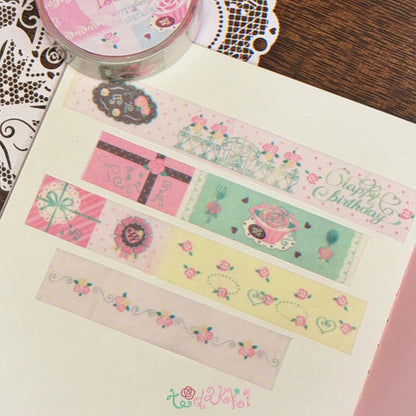 [Todakki] Happy Birthday Glitter Masking Tape