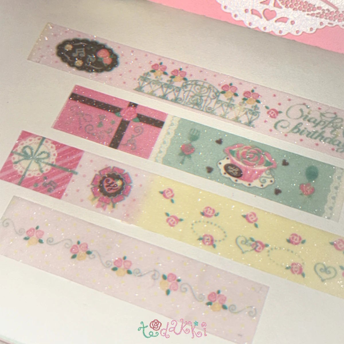 [Todakki] Happy Birthday Glitter Masking Tape