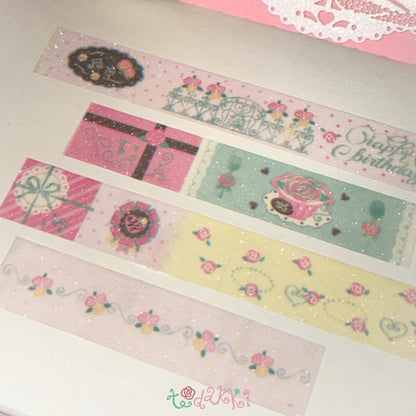 [Todakki] Happy Birthday Glitter Masking Tape