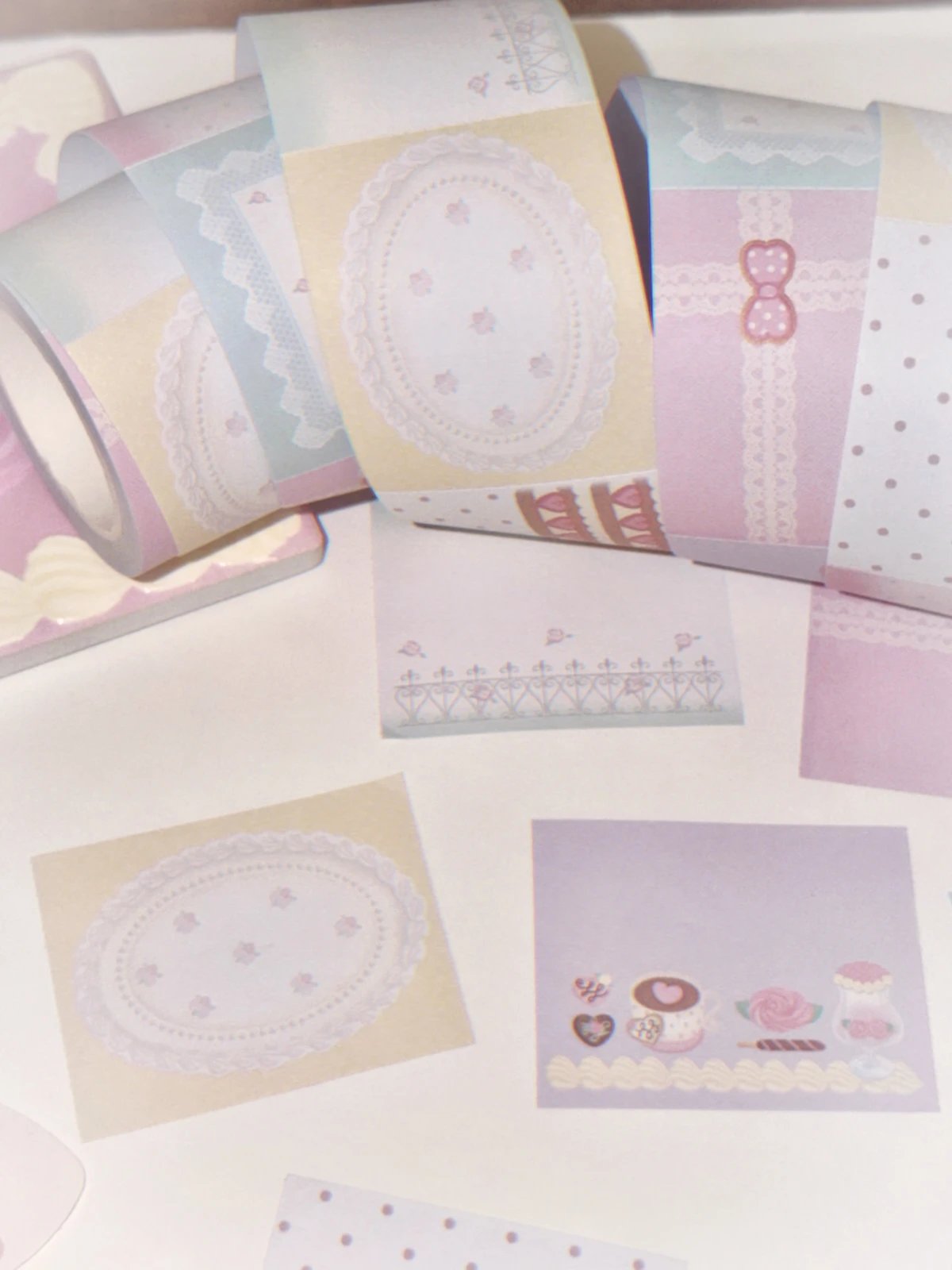 [Todakki] Rose Cafe Memo Sticker Tape #2