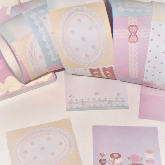 [Todakki] Rose Cafe Memo Sticker Tape #2