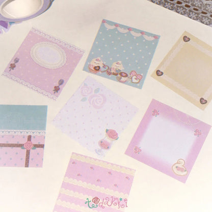 [Todakki] Rose Cafe Memo Sticker Tape #1