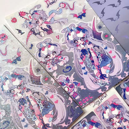 [Lingqiqi] Ice Cream Demon Sticker