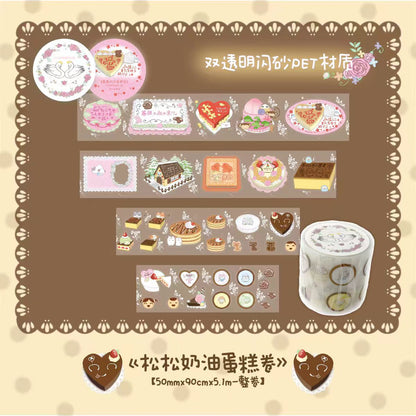 [Forest Note] Cream Cake Kiss Cut Tape