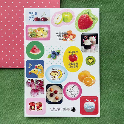 [BIT BY BIT] Fruit Mini Deco Sticker