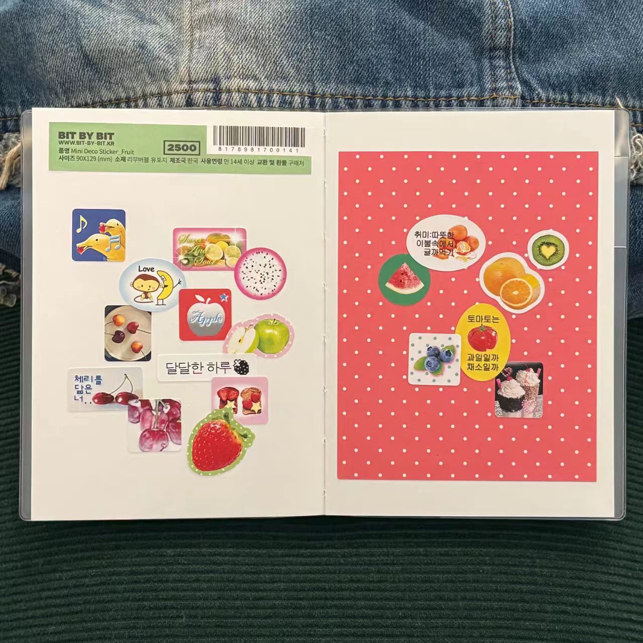 [BIT BY BIT] Fruit Mini Deco Sticker