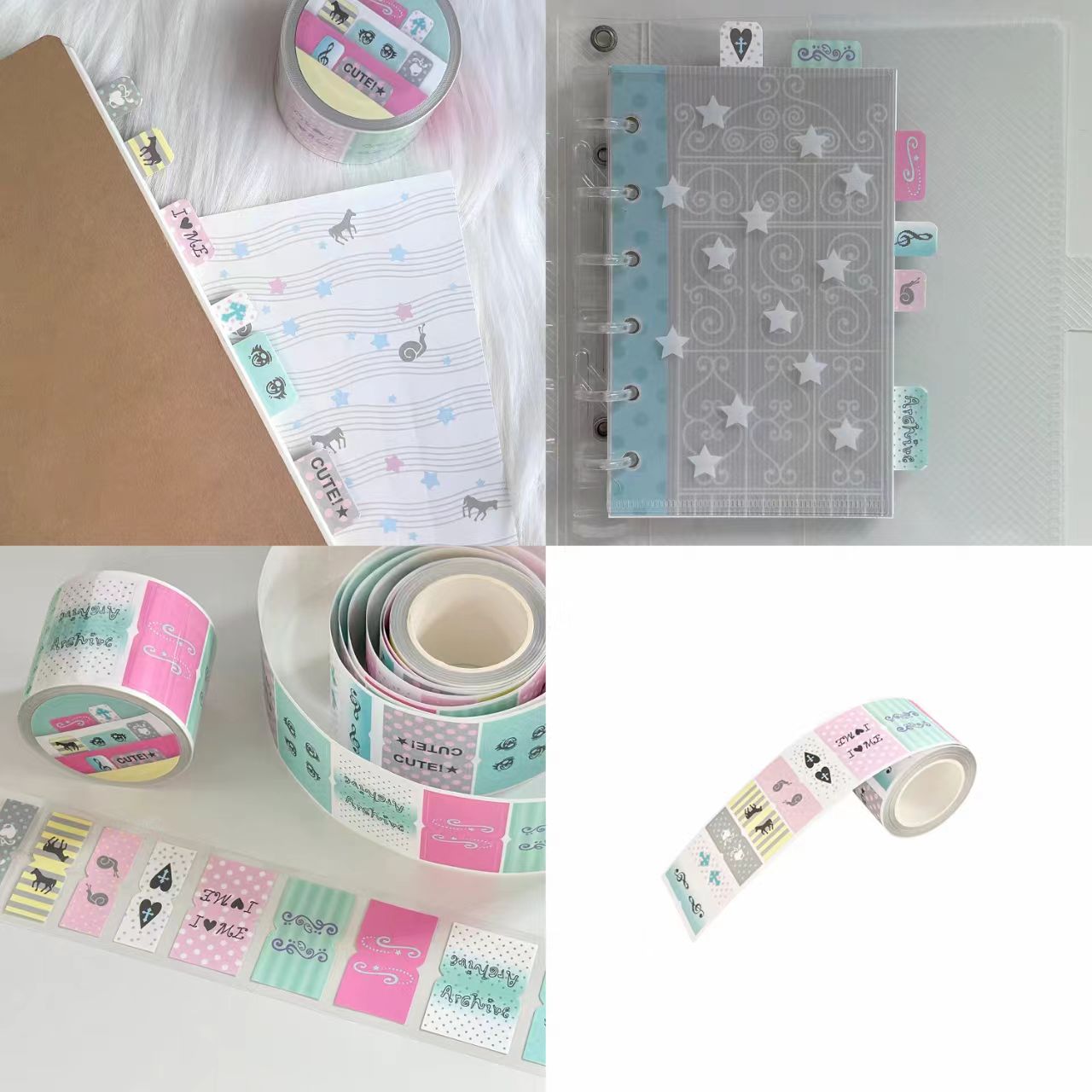 [BIT BY BIT] Index Label Kiss Cut Tape
