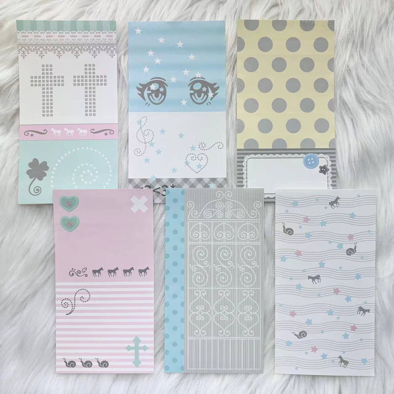 [BIT BY BIT] Pastel Long Paper Sticker Pack