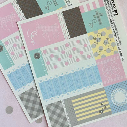 [BIT BY BIT] Pastel Mini Paper Sticker