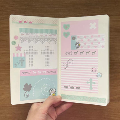 [BIT BY BIT] Pastel Long Paper Sticker Pack