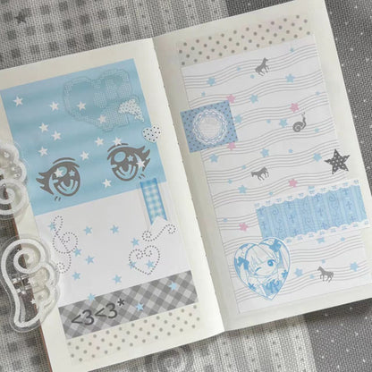 [BIT BY BIT] Pastel Long Paper Sticker Pack