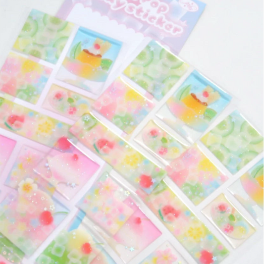 Pearly Button Cool Pop Sticker