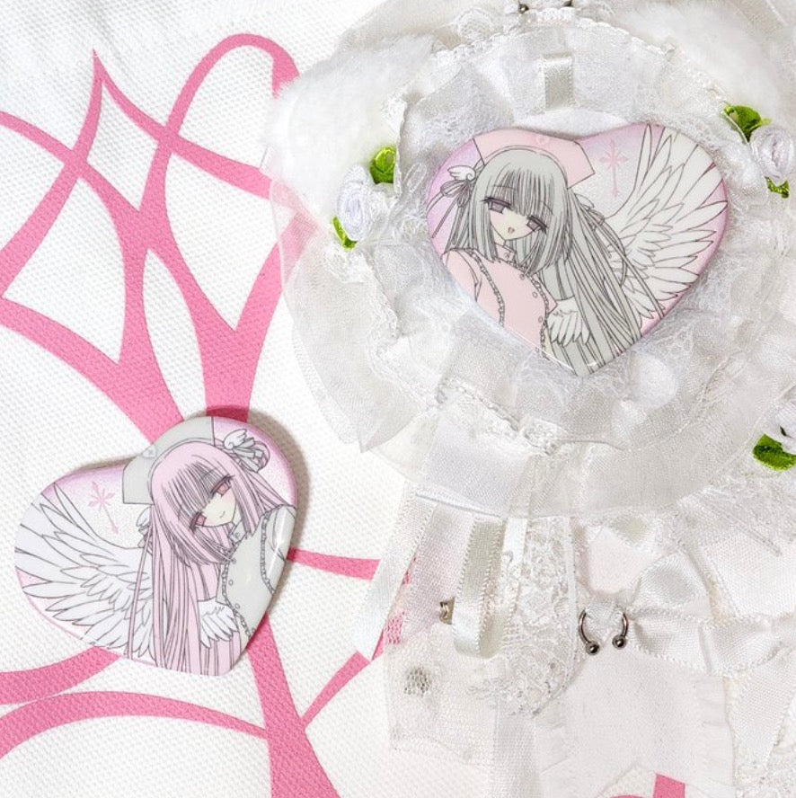 [Aranotchi] Angel Heart Pin Button