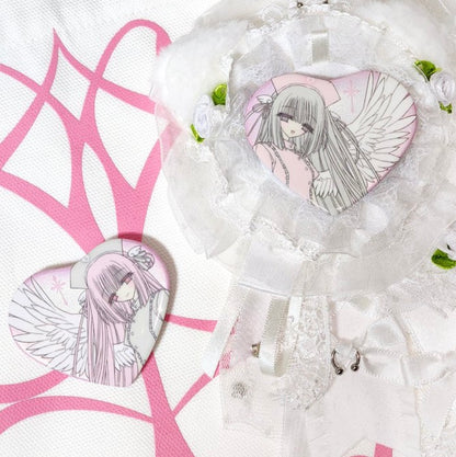 [Aranotchi] Angel Heart Pin Button