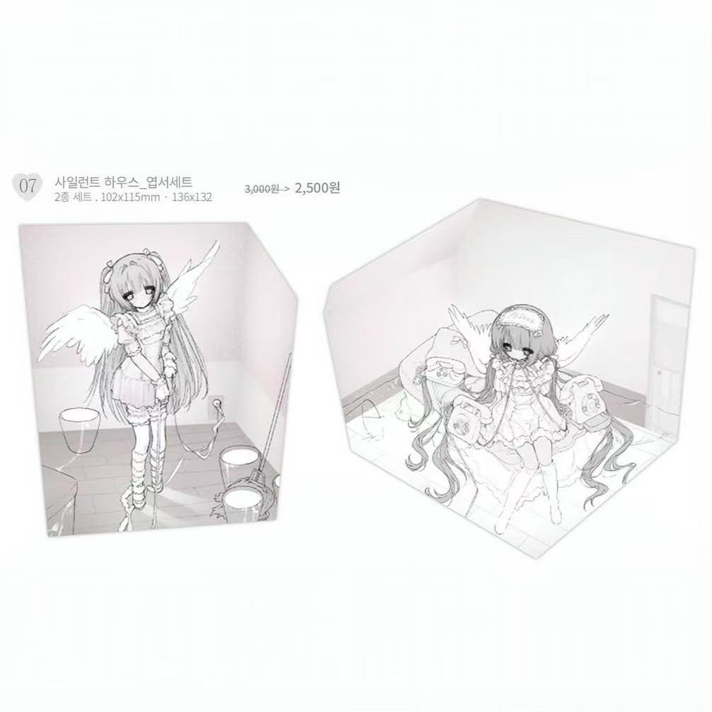 [Lovu Hime] Silent Room Shaped Postcard Set