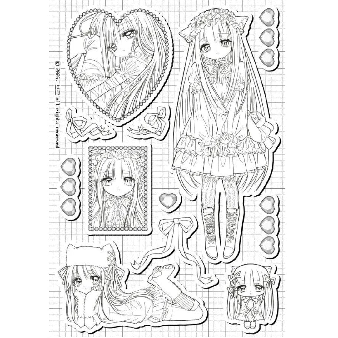 [Buru] Cat Girl Sticker
