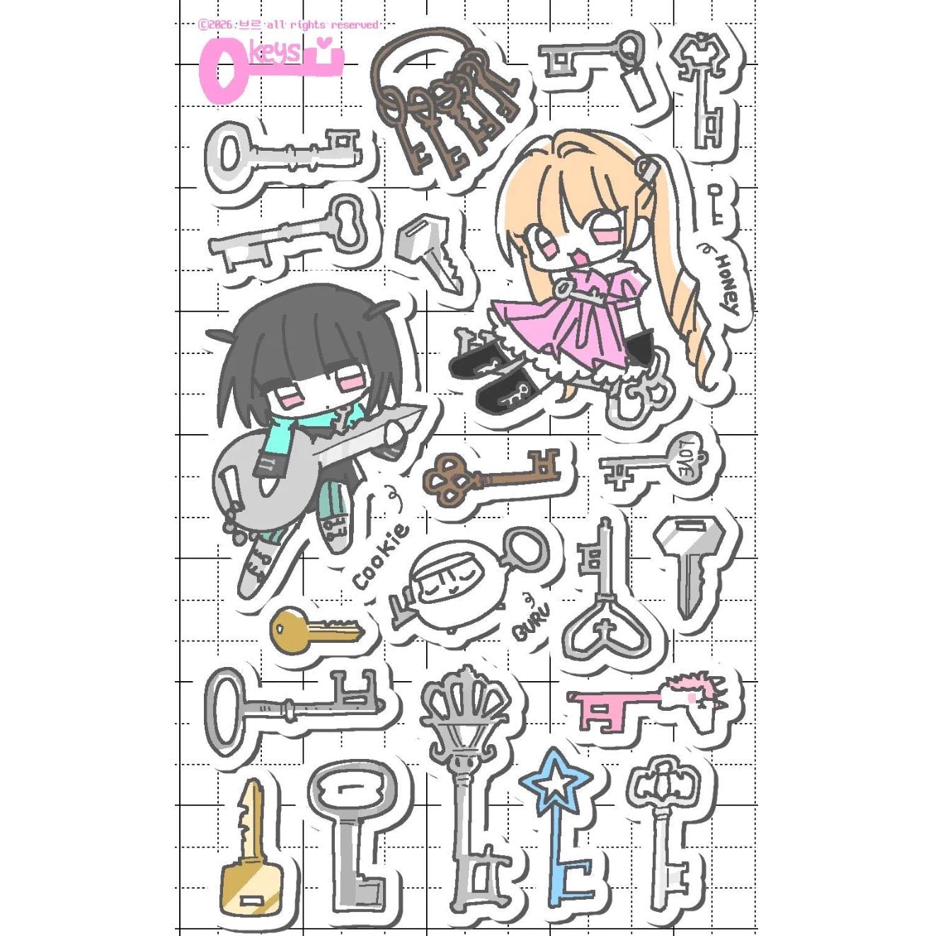 [Buru] Key Sticker