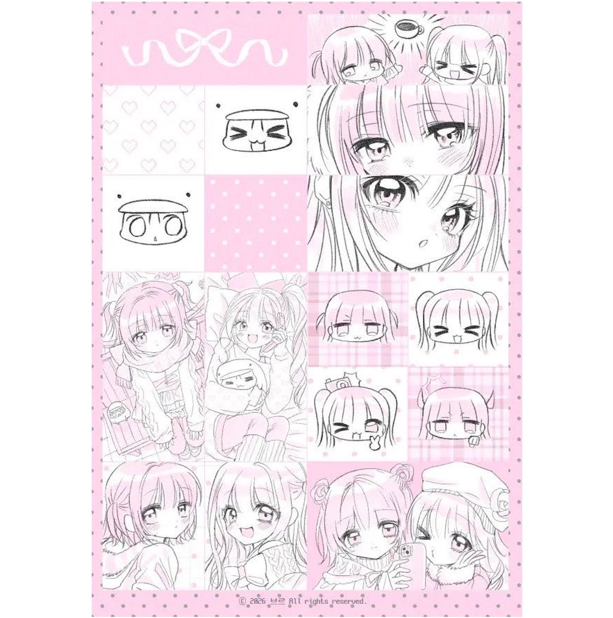 [Buru] Pink Girl Sticker #2
