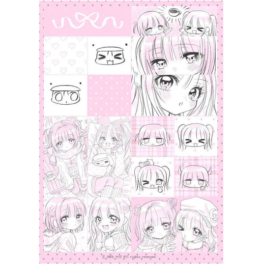 [Buru] Pink Girl Sticker #2