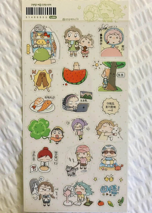 [Zzpencil] Summer Sticker