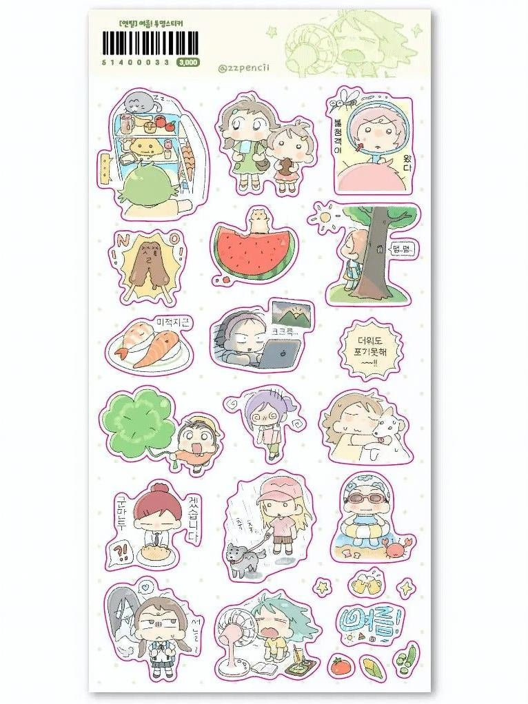 [Zzpencil] Summer Sticker