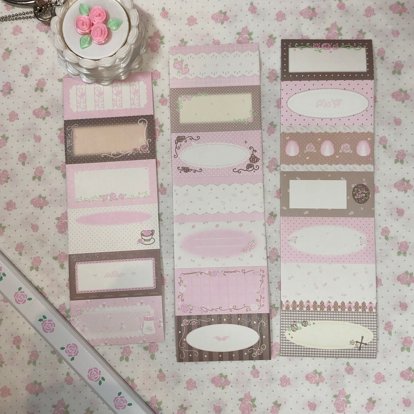 [Dear Doris] Rose Diary Memo Sticker Tape