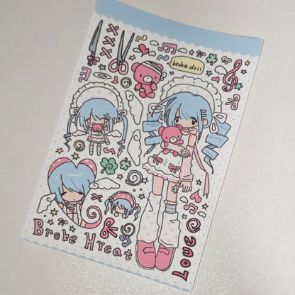 [Cat Cookies] Sticker Sheet