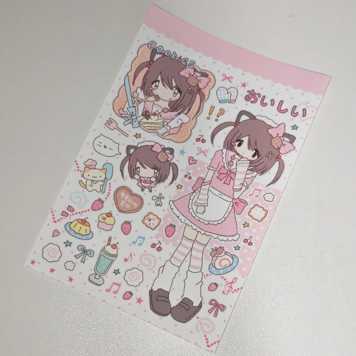 [Cat Cookies] Sticker Sheet