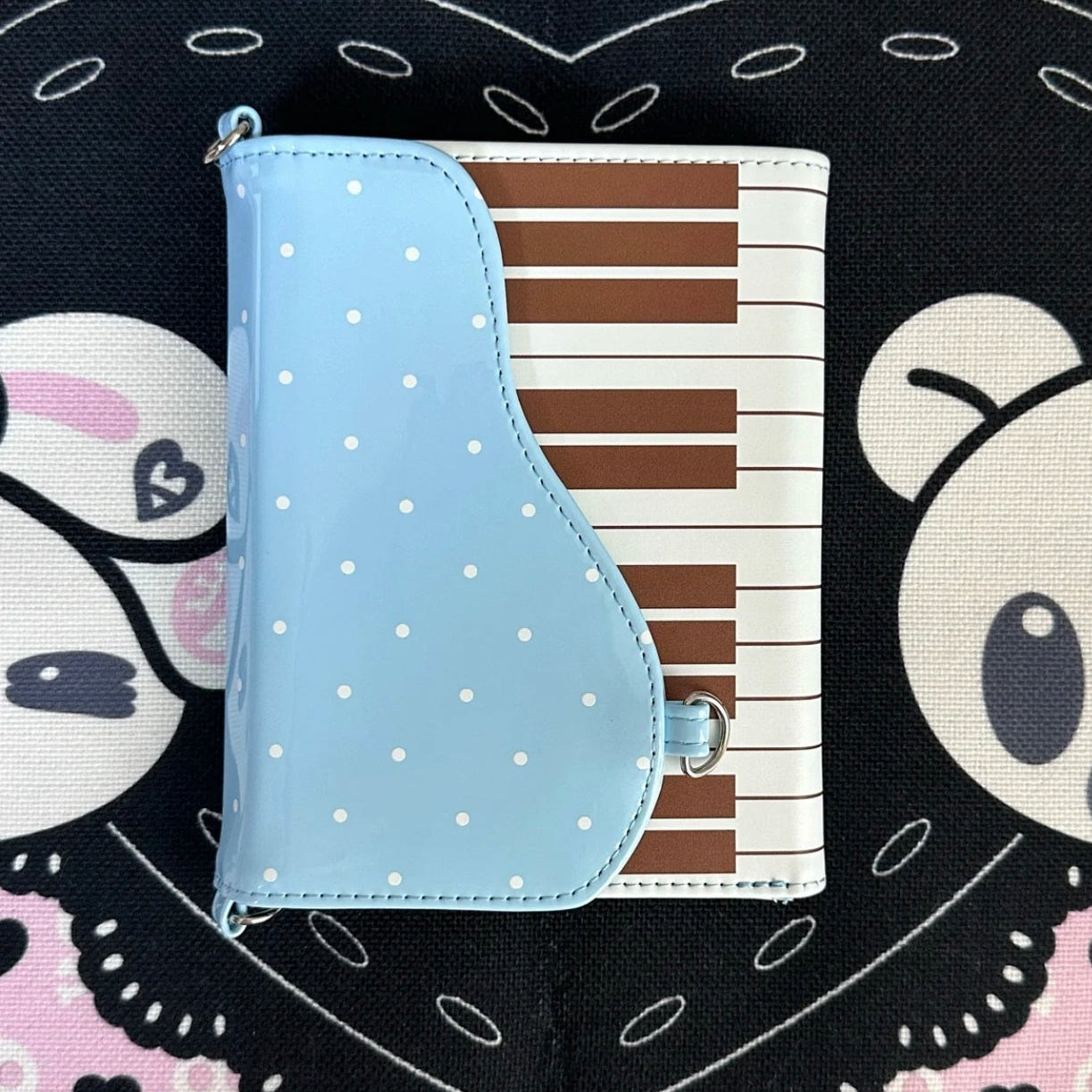 Kissnokiss Dot Piano Passport Holder 15x12.5cm