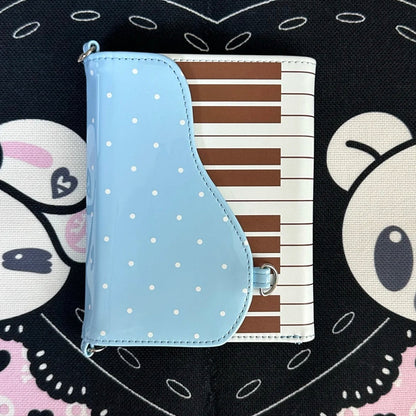 Kissnokiss Dot Piano Passport Holder 15x12.5cm