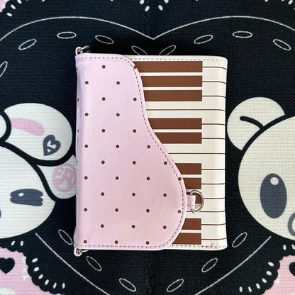 Kissnokiss Dot Piano Passport Holder 15x12.5cm