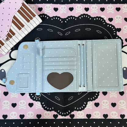 Kissnokiss Dot Piano Passport Holder 15x12.5cm