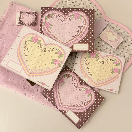 A7 Rose Cake Fold Refill Page