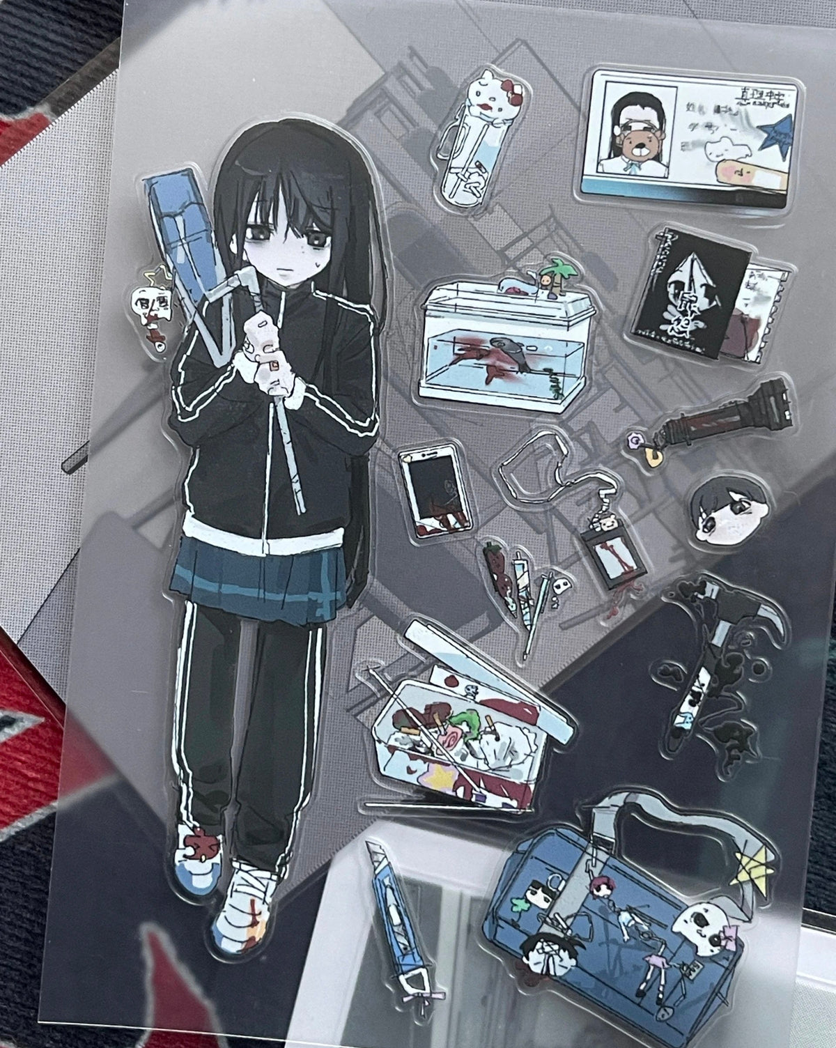 [Shuqima] School Character Sticker A