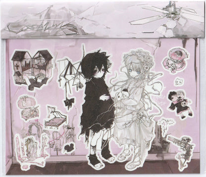 [Shuqima] Catlily Character Sticker 21*15cm
