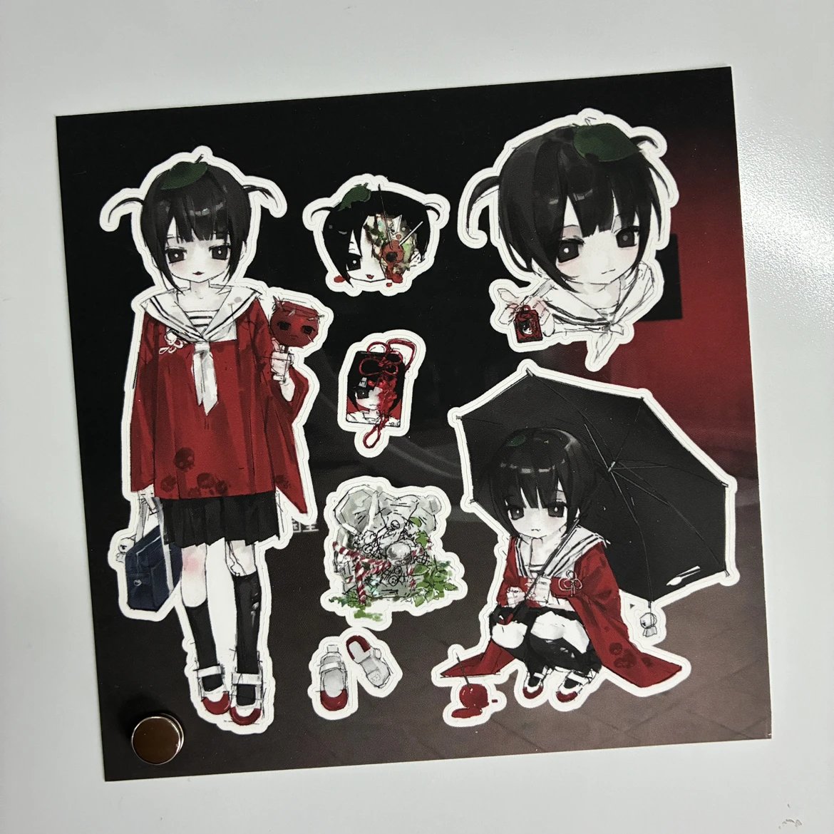 [Shuqima] Girl In Park Sticker #1