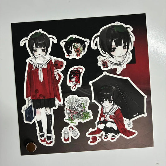 [Shuqima] Girl In Park Sticker #1