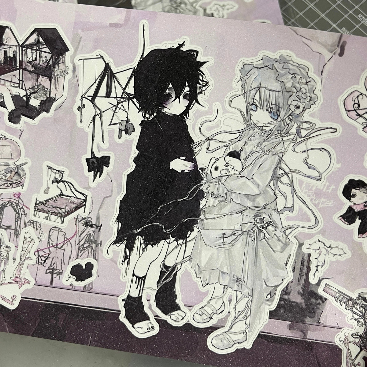 [Shuqima] Catlily Character Sticker 21*15cm